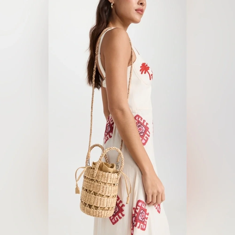 Hat Attack Mina Bag Tan Braided